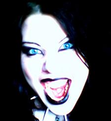 Crazy goth girl