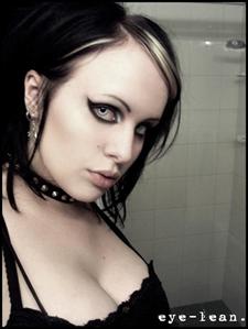 Girl covered in make-up