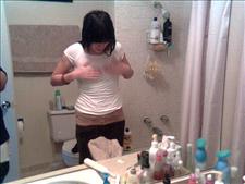 Brunette Getting Ready