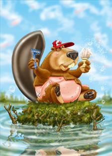 Shaved Beaver